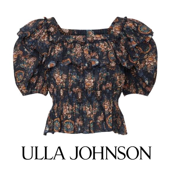 EUC $275 Ulla Johnson Warner Blouse Size 6 - Picture 1 of 13